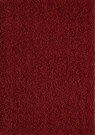 Rood hoogpolig vloerkleed of karpet Seram 1300