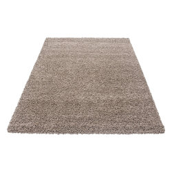 Hoogpolig vloerkleed mocca Fair 4000/AY Mocca