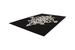 Zwart vloerkleed Manoa  