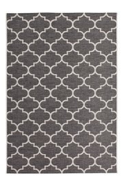 Retro Outdoor en indoor vloerkleed Arrow grijs