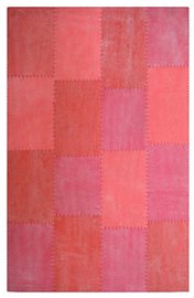 Patchwork vloerkleed Lira Multicolor rood