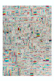 Lederen vloerkleed Roms Multicolor