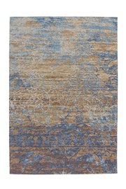 Jacquard vloerkleed Garda Multi Blauw Beige